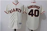 San Francisco Giants #40 Madison Bumgarner Cream Alternate New Cool Base Jersey,baseball caps,new era cap wholesale,wholesale hats